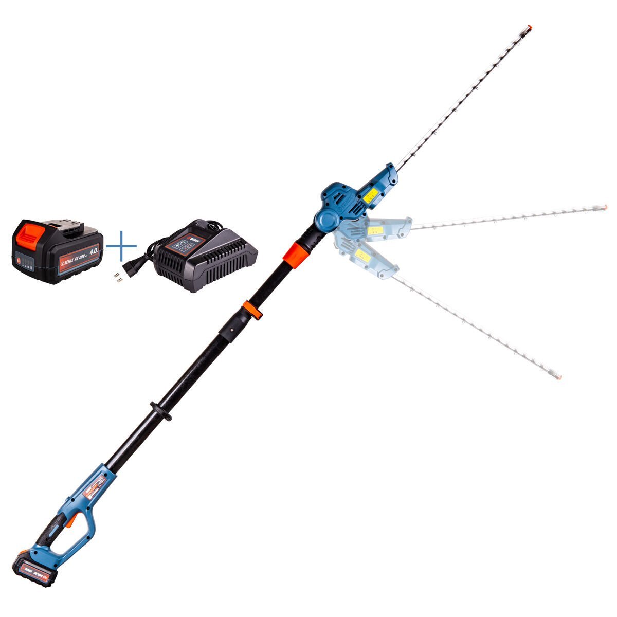 Senix HTPX2-M-EU Akülü Yüksek Çit Biçme Makinesi 4.0Ah