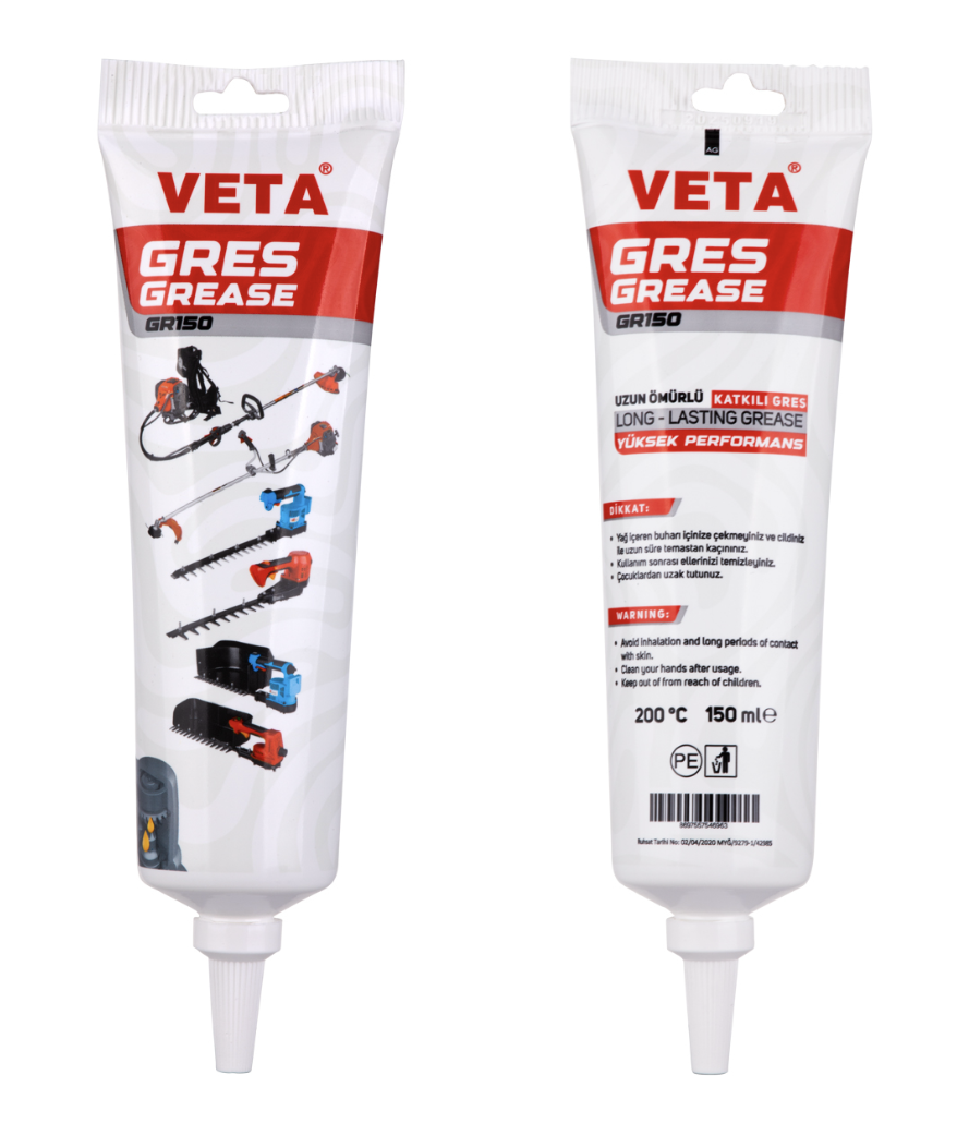 Veta Gres Yağ 150 ml Tırpan Motoru Spiral Mil Şaft Gres Yağı 1 Adet