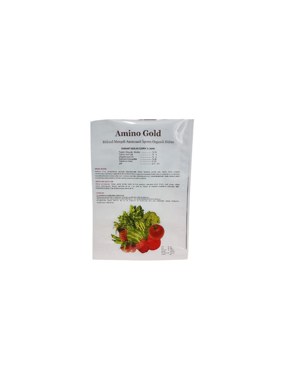 Aminogold Bitkisel Menşeli Aminoasit Içeren Katı Organik Gübre