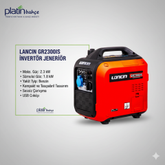 LONCIN GR2300iS EUR5 Jeneratör 2 kW invertör Benzinli
